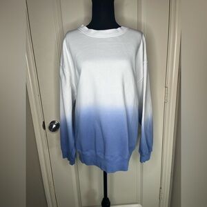 Gap Sweatshirt gradient white to blue